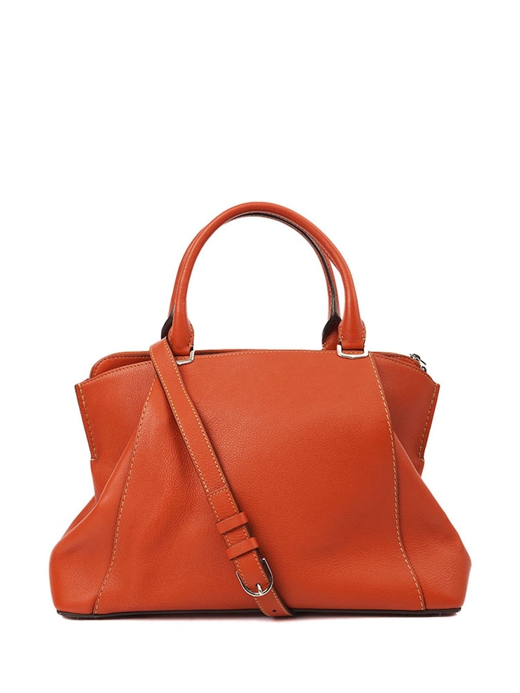 Cartier Orange Small Leather Handbag - Image 2 of 6