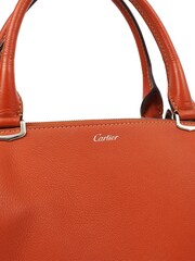 Cartier Orange Small Leather Handbag - Image 6 of 6