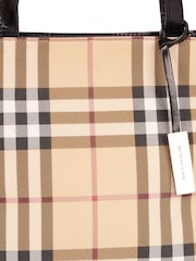 Burberry Brown Tote Fabric Handbag - Image 6 of 6