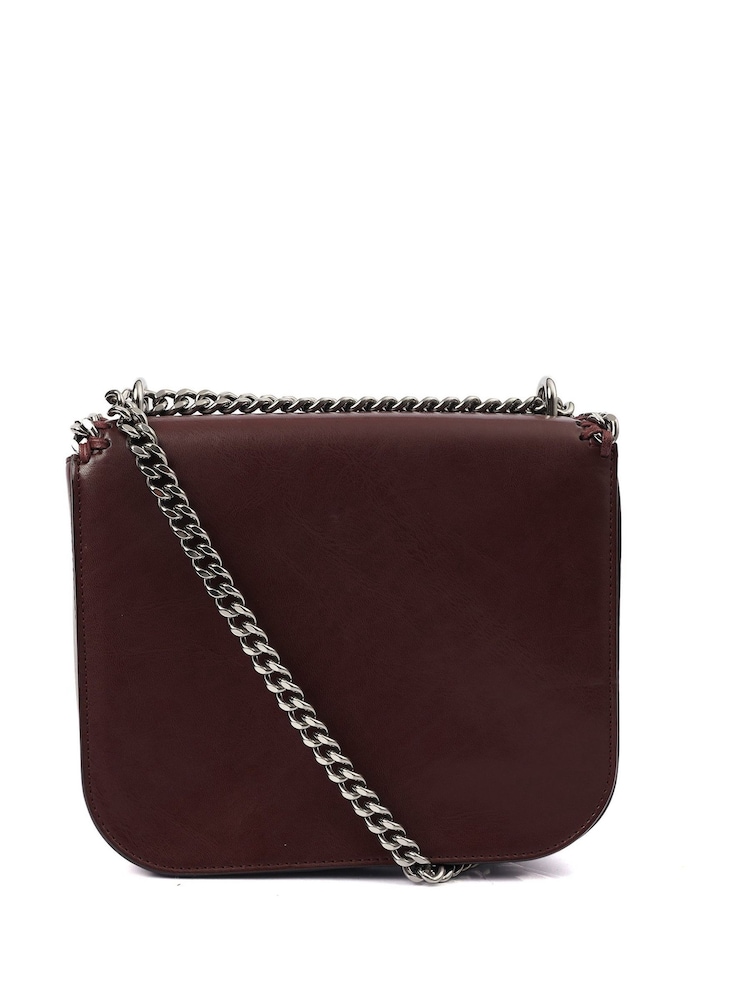Stella McCartney Red Falabella Box Tote Medium Leather Handbag - Image 2 of 6