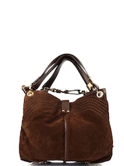 Jimmy Choo Brown Tote Fabric Handbag - Image 1 of 5