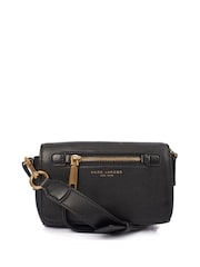 Marc Jacobs Black Recruit Cross-Body Leather Handbag - Image 1 of 6