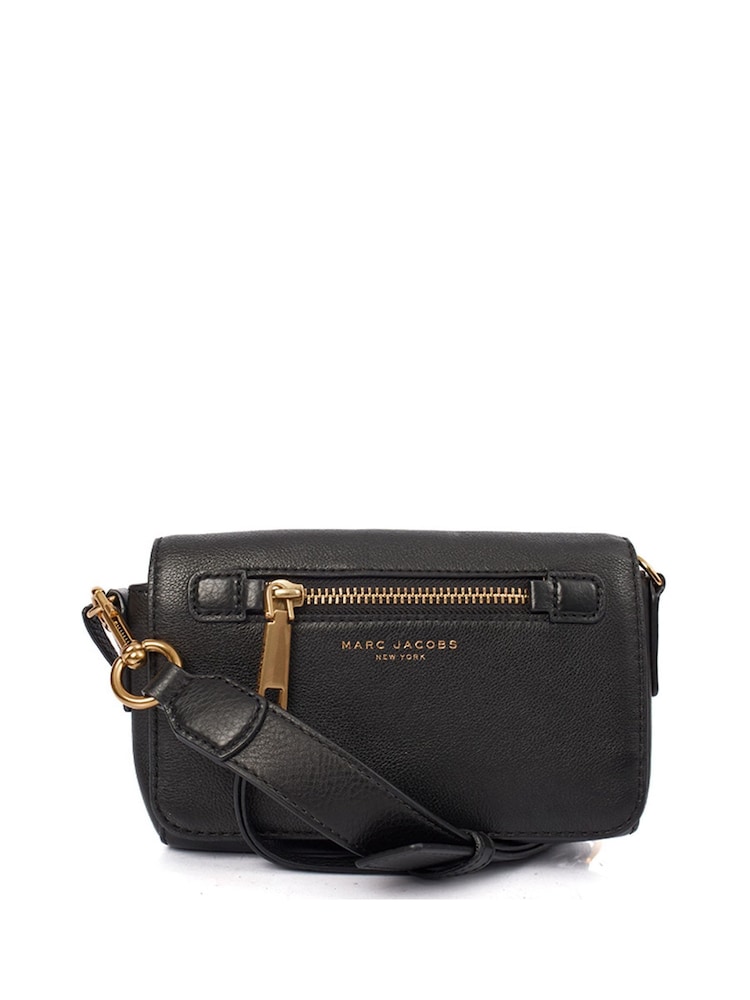 Marc Jacobs Black Recruit Cross-Body Leather Handbag - Image 1 of 6