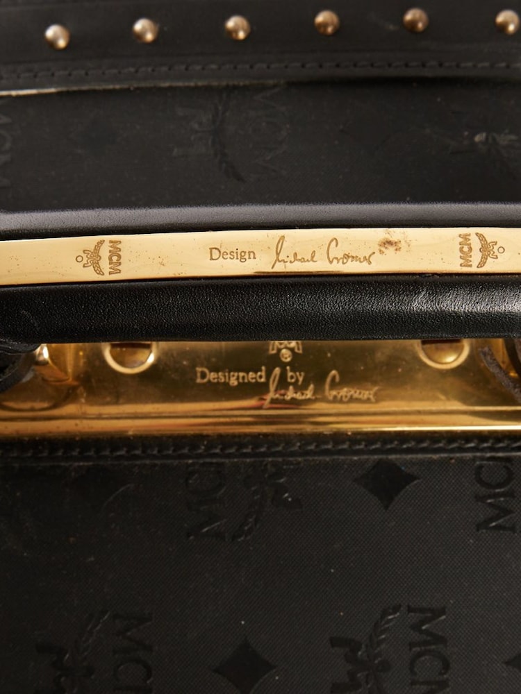 MCM Black Fabric Luggage - Image 6 of 6