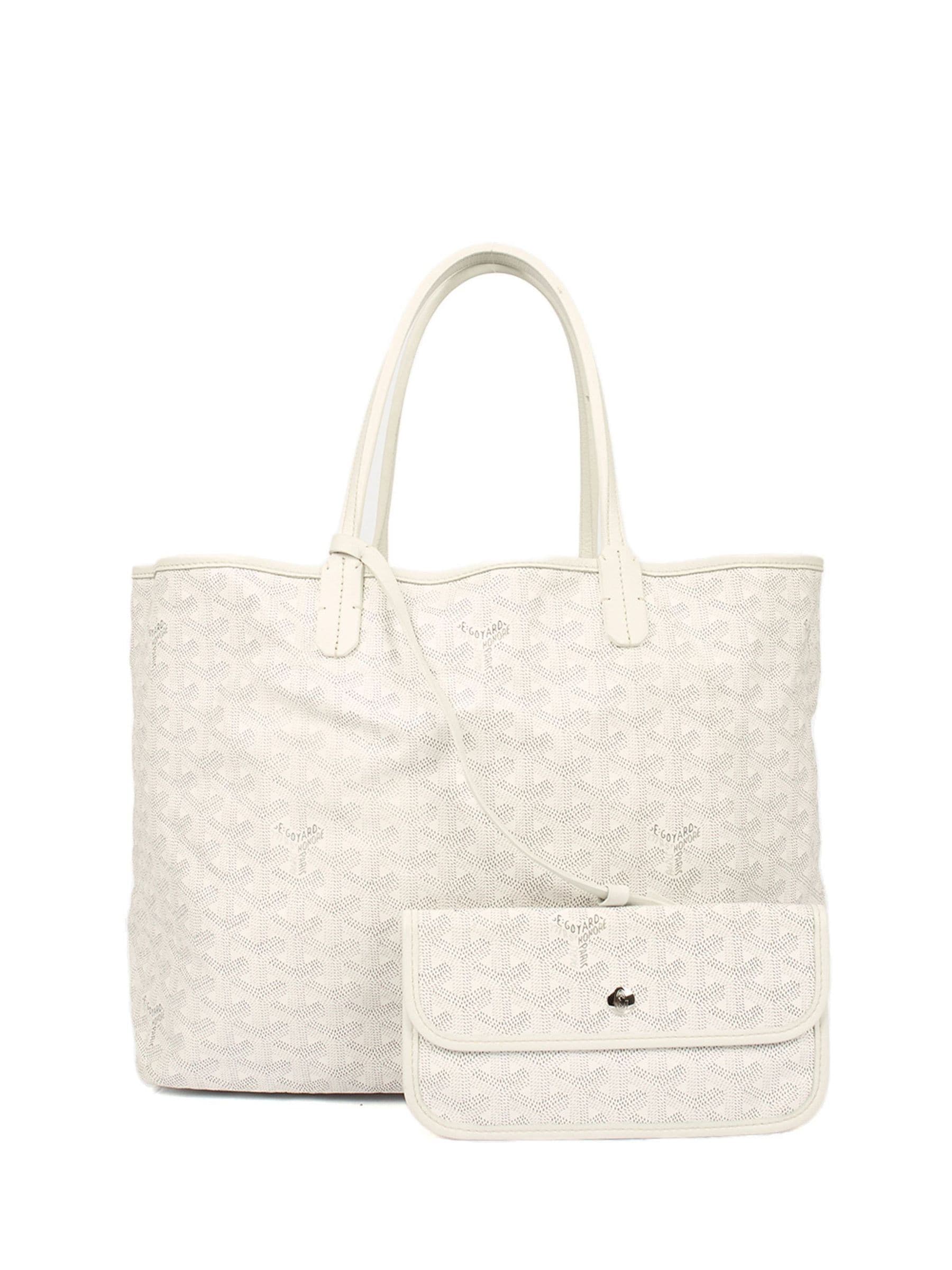 Buy Goyard Natural St Louis PM Fabric Pre-Loved Handbag from the