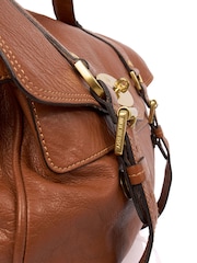 Mulberry Brown Oversized Alexa Calfskin Leather Handbag - Image 5 of 6