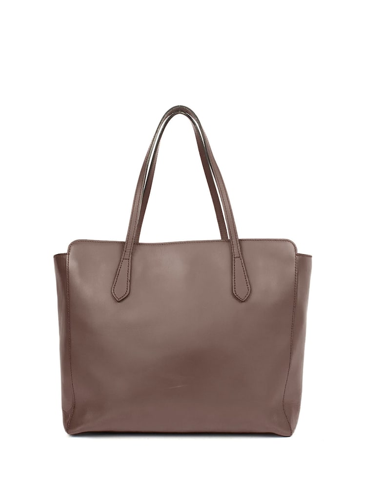 Gucci Brown Interlocking Tote Leather Handbag - Image 2 of 6