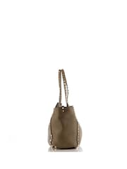 Valentino Green Rockstud Tote Medium Leather Handbag - Image 4 of 6