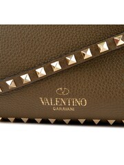 Valentino Green Rockstud Tote Medium Leather Handbag - Image 6 of 6