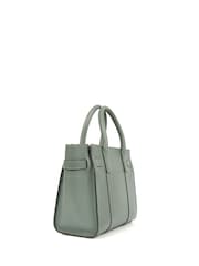 Mulberry Blue Zipped Bayswater Mini Calfskin Leather Handbag - Image 3 of 6