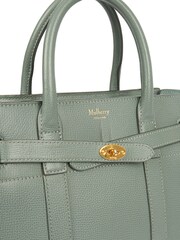 Mulberry Blue Zipped Bayswater Mini Calfskin Leather Handbag - Image 5 of 6