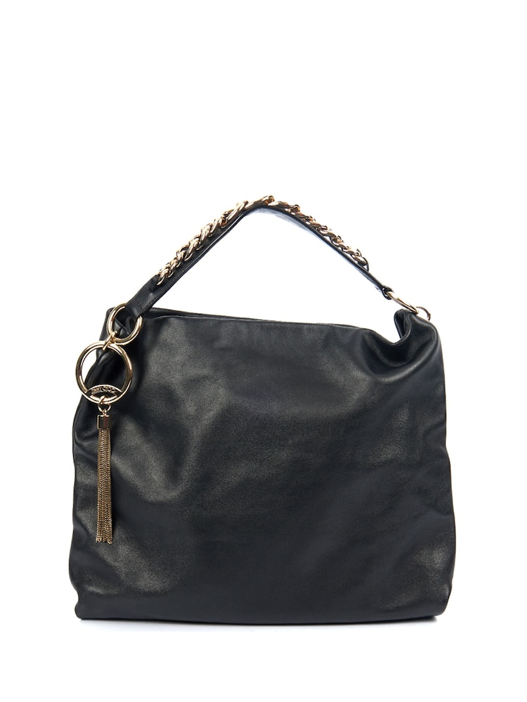 Jimmy Choo Black Hobo Leather Handbag - Image 1 of 6