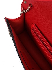 Valentino Red Rockstud Envelope Clutch Calfskin Handbag - Image 4 of 4