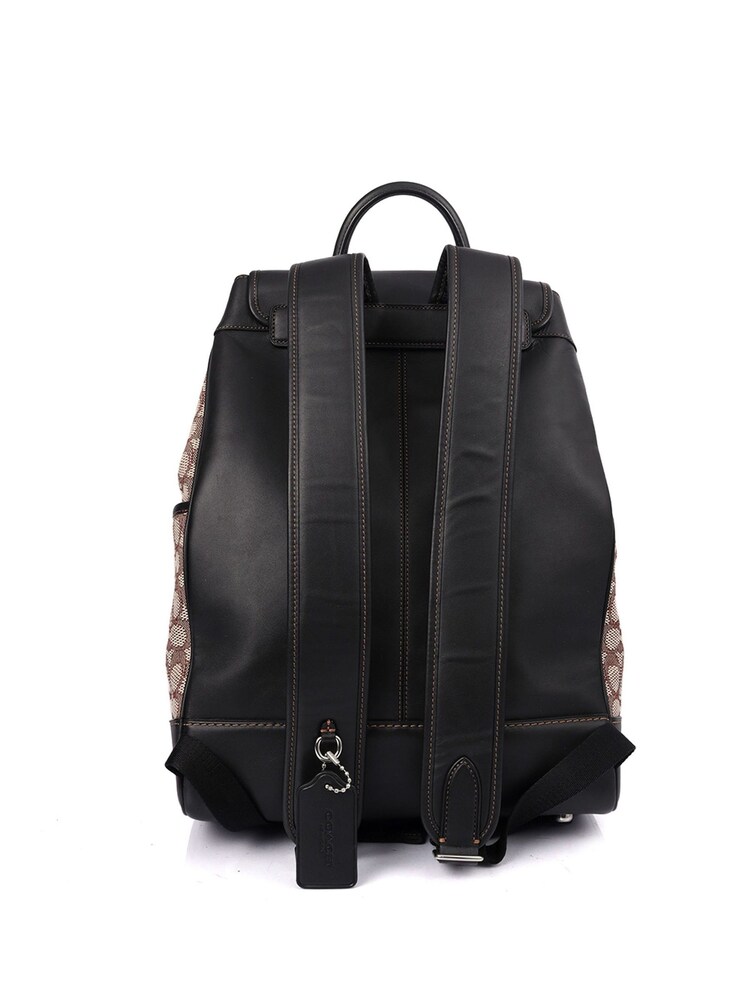 COACH Brown Court Backpack Fabric Handbag - Image 2 of 6