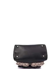 COACH Brown Court Backpack Fabric Handbag - Image 4 of 6
