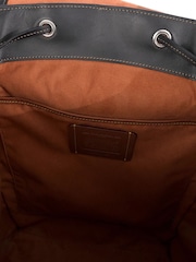 COACH Brown Court Backpack Fabric Handbag - Image 5 of 6