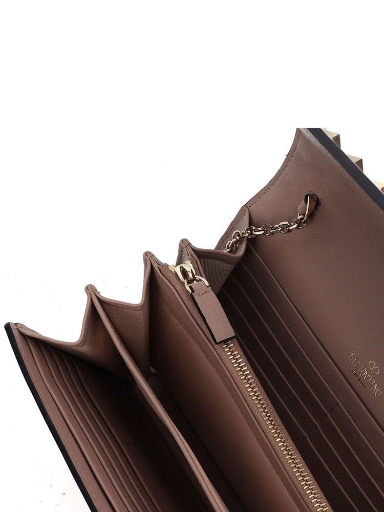 Valentino Pink Rockstud Envelope Clutch Calfskin Handbag - Image 6 of 6