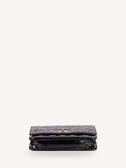 CHANEL Black Wallet On Chain Patent Leather Handbag - Image 5 of 6