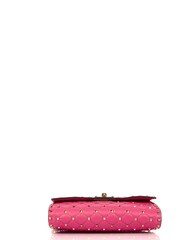 Valentino Pink Rockstud Spike Cross-Body Clutch Leather Handbag - Image 4 of 6