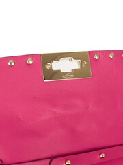 Valentino Pink Rockstud Spike Cross-Body Clutch Leather Handbag - Image 5 of 6