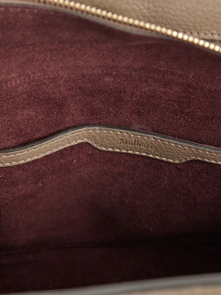 Mulberry Brown Zipped Bayswater Small Calfskin Leather Handbag - Image 6 of 6