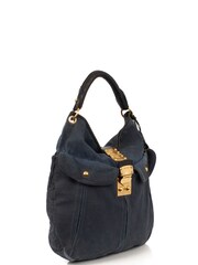 Miu Miu Blue Canvas Shoulder Bag - Image 4 of 6