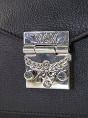MCM Tracy Black Satchel Leather Handbag - Image 6 of 6