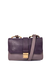 Miu Miu Purple Madras Shoulder Bag Leather Handbag - Image 1 of 6