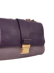 Miu Miu Purple Madras Shoulder Bag Leather Handbag - Image 5 of 6