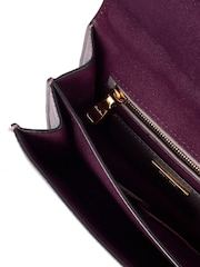 Miu Miu Purple Madras Shoulder Bag Leather Handbag - Image 6 of 6