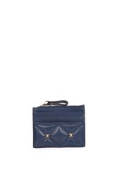 Valentino Blue Rockstud Calfskin Wallet - Image 1 of 6