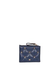 Valentino Blue Rockstud Calfskin Wallet - Image 2 of 6