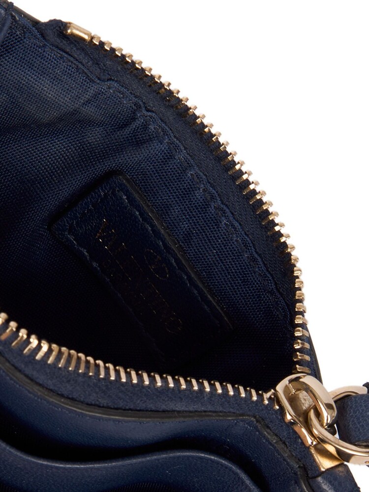 Valentino Blue Rockstud Calfskin Wallet - Image 6 of 6