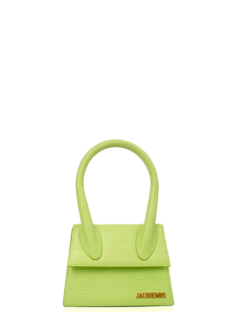 Jacquemus Green Le Chiquito Moyen Leather Handbag - Image 1 of 6