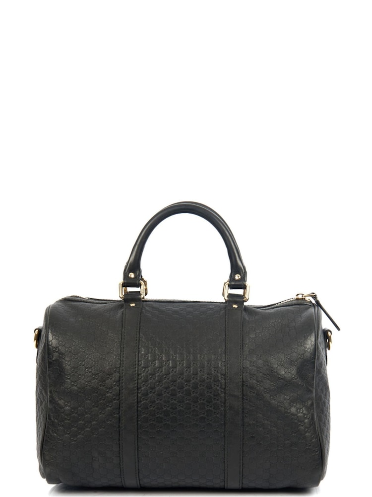 Gucci Black Boston Guccissima Handbag - Image 1 of 6