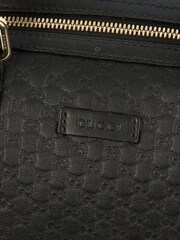 Gucci Black Boston Guccissima Handbag - Image 6 of 6
