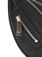 Versace Black Biker Hobo Leather Handbag - Image 6 of 6