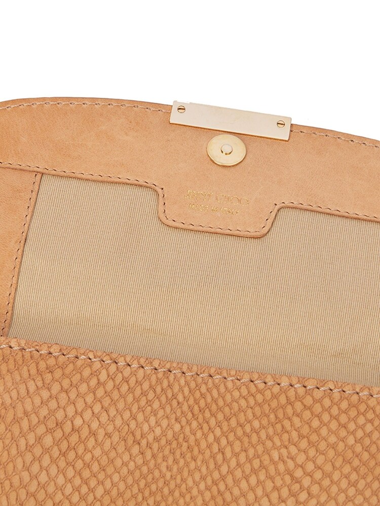 Jimmy Choo Brown Clutch Leather Handbag - Image 6 of 6
