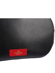 Black Valentino V Logo Cross-Body Leather Handbag - Image 5 of 5