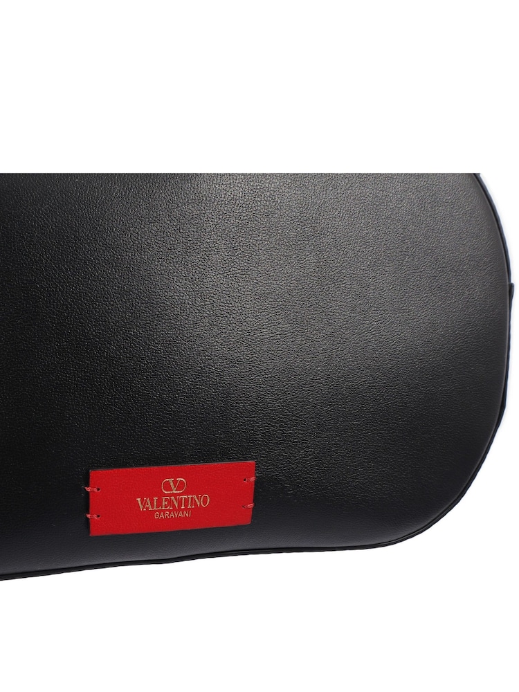 Black Valentino V Logo Cross-Body Leather Handbag - Image 5 of 5