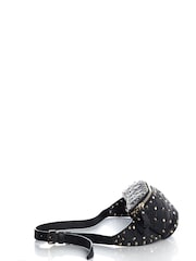 Valentino Black Rockstud Belt Bag Leather Handbag - Image 4 of 5