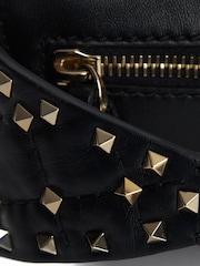 Valentino Black Rockstud Belt Bag Leather Handbag - Image 5 of 5
