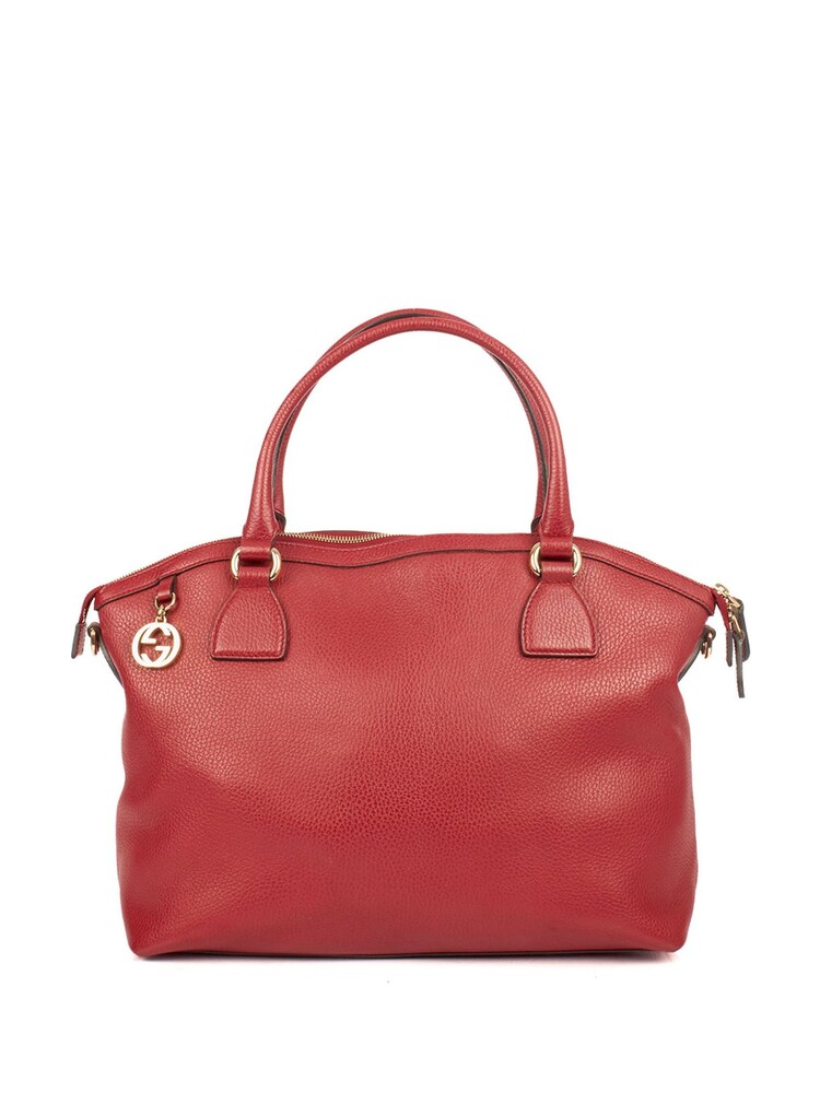 Gucci Red Charmy Hobo Leather Handbag - Image 1 of 5