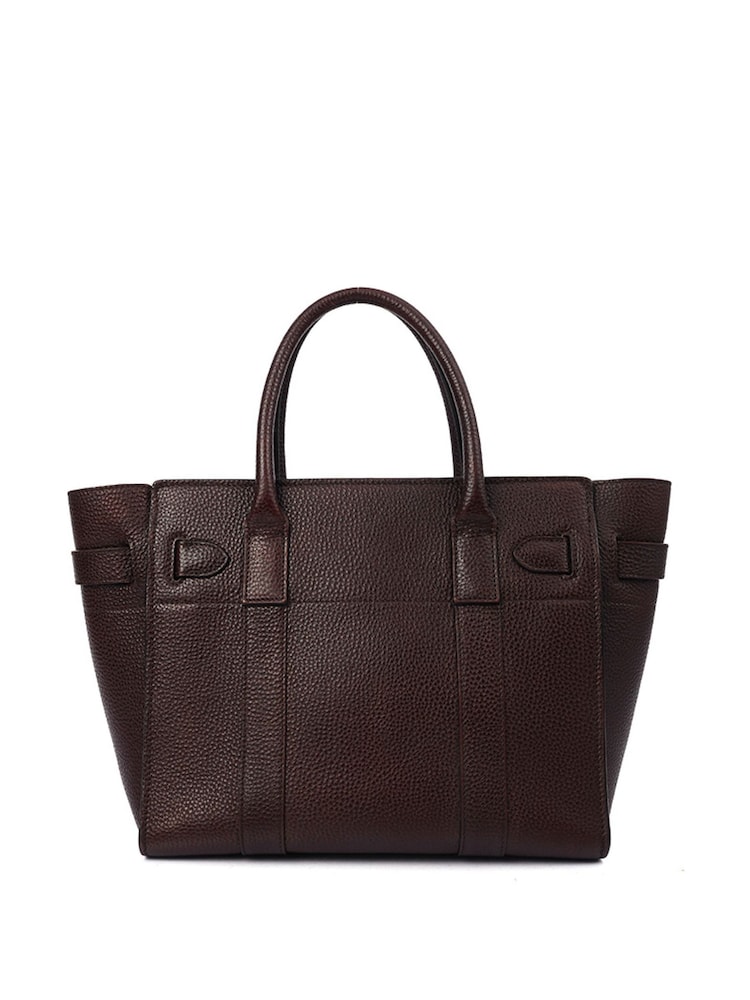 Mulberry Red Small Zipped Bayswater Calfskin Leather Handbag - Image 2 of 6