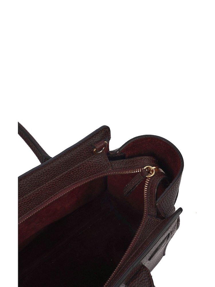 Mulberry Red Small Zipped Bayswater Calfskin Leather Handbag - Image 6 of 6