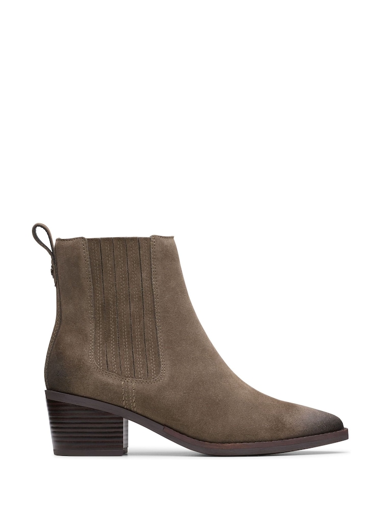 Clarks Grey Mole Side Morzine Top Boots - Image 1 of 7