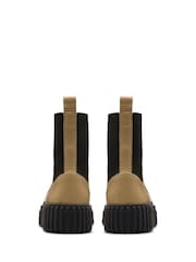 Clarks Cream Leather Torhill Maple Boots - Image 5 of 6