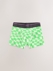 Multicolour Checkerboard Pattern Trunks 5 Pack (1.5-16yrs) - Image 2 of 9