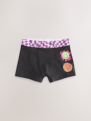 Multicolour Checkerboard Pattern Trunks 5 Pack (1.5-16yrs) - Image 6 of 9