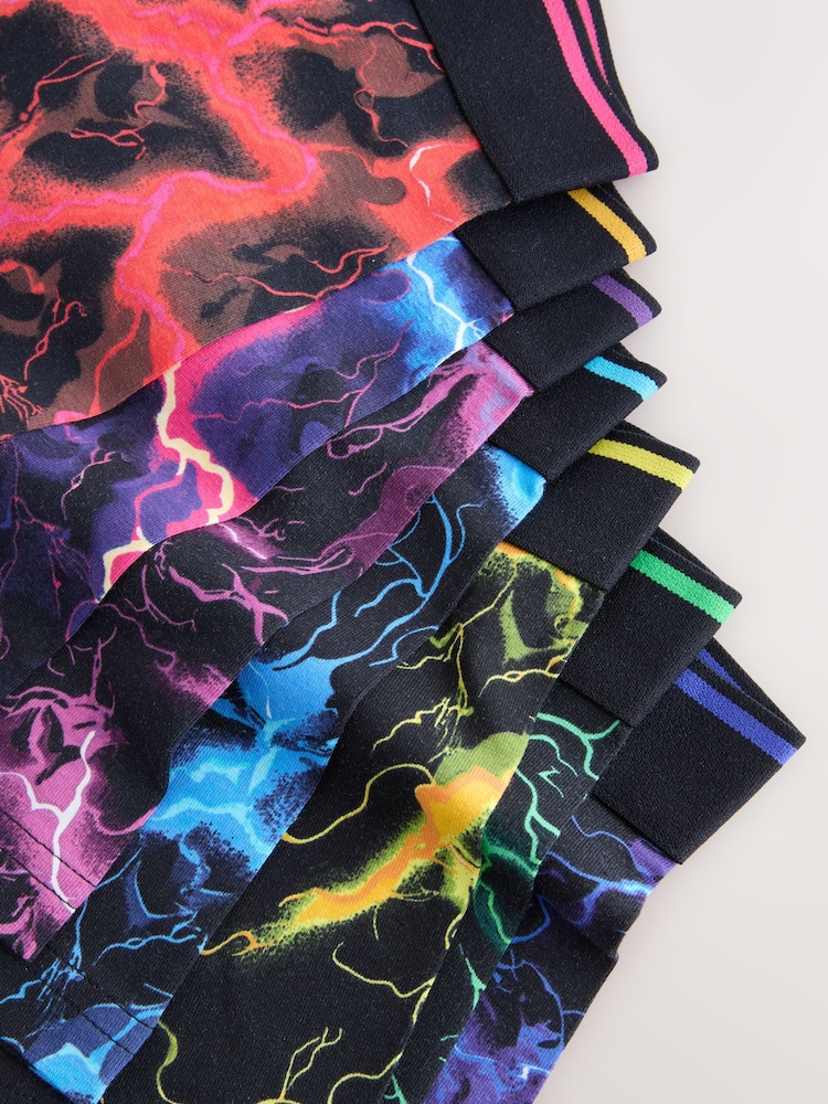 Multi Lightning Print Boxers 7 Pack (3-16yrs) - Image 11 of 11